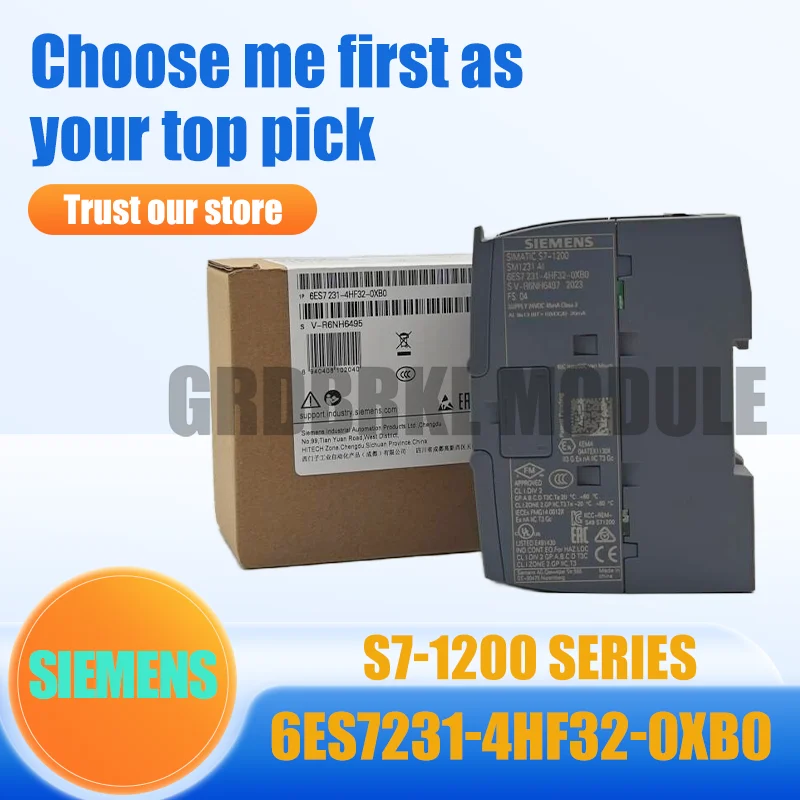 

Brand New Original SIEMENS 6ES7231-4HF32-0XB0 6ES7231-5ND32-0XB0 6ES7231- 5QD32-0XB0 6ES7231-5QF32-0XB0 6ES7232-4HD32-0XB0