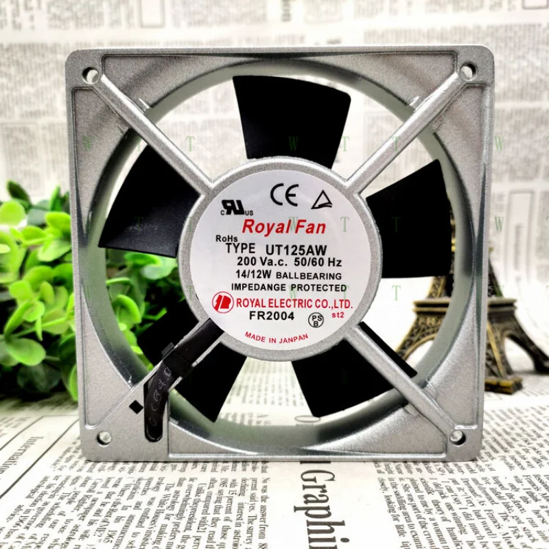 

H 1 pcs Royal Fan UT125AW 120*120*25MM 200V 14/12W Cooling Fan all metal