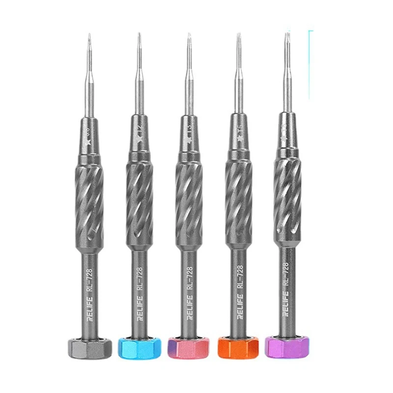 PWS RELIFE RL-728A Screwdriver Set For Phone And Laptop Repair Strong Magnetic Disassembly S2 Sturdy Bolt Driver Tools