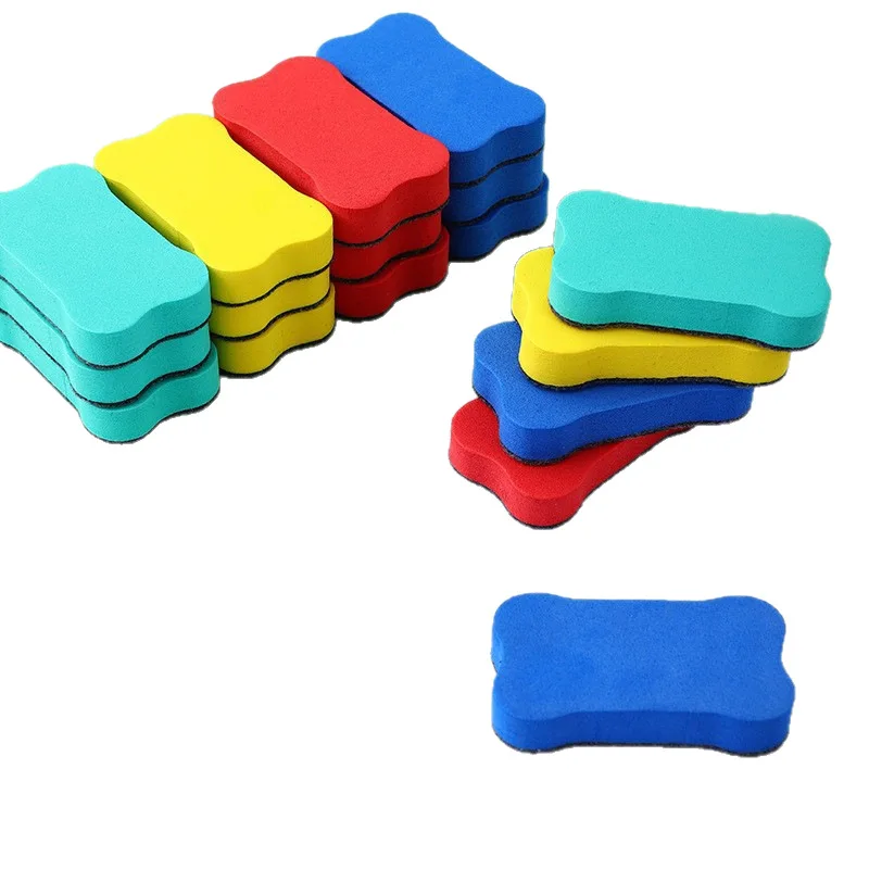 30 قطعة لون عشوائي السبورة ممحاة المغناطيسي ورأى القماش ممحاة صغيرة العظام ممحاة مكتب الأساسية السبورة السبورة ممحاة قابلة لإعادة الاستخدام #1