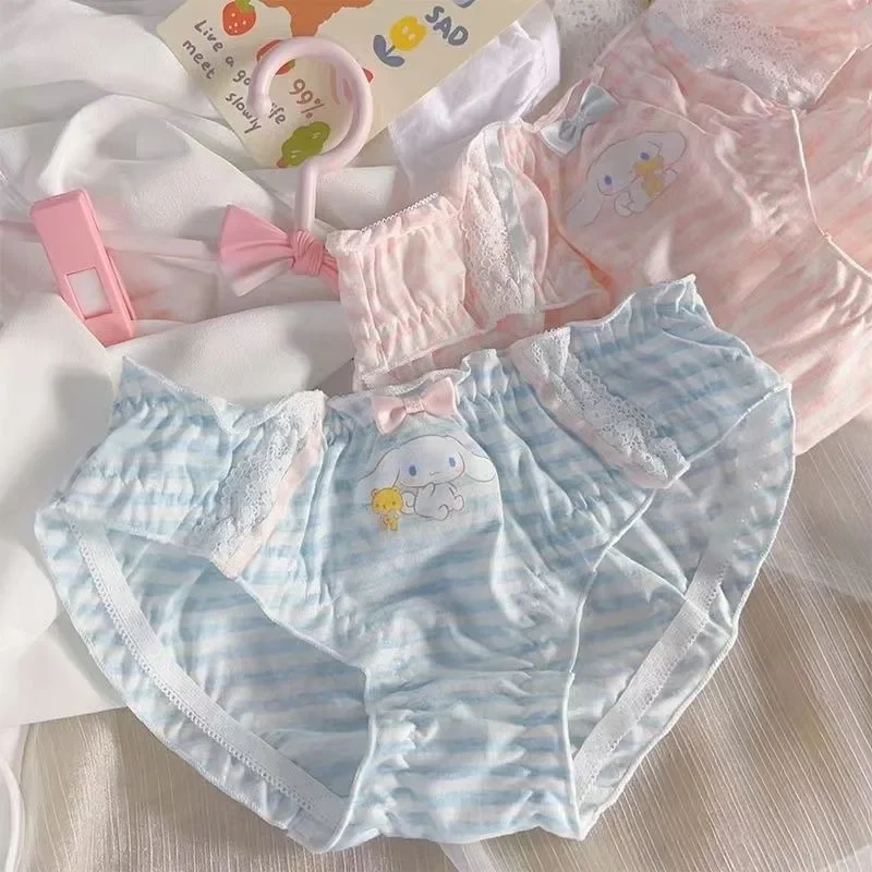 

2pcs Sweet Cinnamoroll Anime Kawaii Sanrio Ins Fashion Underwear Pants Cute Cartoon Y2k JK Briefs Pants Lovely Gifts for Girls