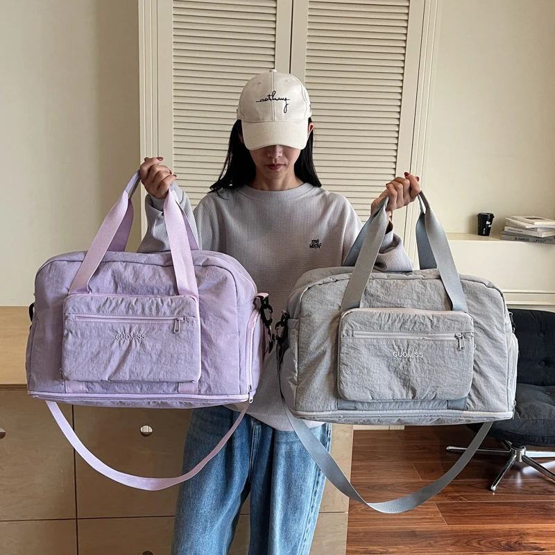 

2025 New Lightweight Travel Bag Ladies ort Trip Busin Bag Men Large Capaci Materni Bag Handheld Fitn Bag