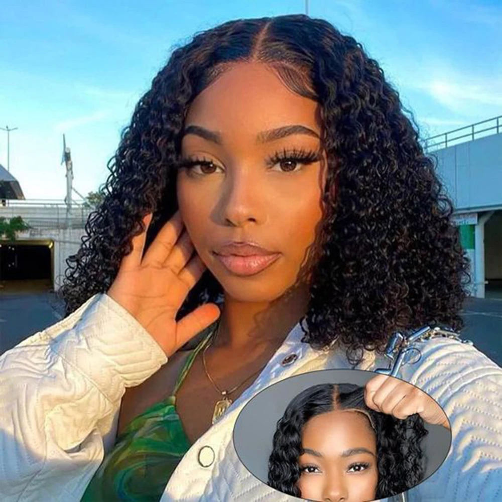 Glueless Wig Human Hair Ready To Wear Pre Cut 4x4 4x6 Closure Lace Frontal Wig Pre Plucked Brazilian Deep Wave Human Hair Wigs