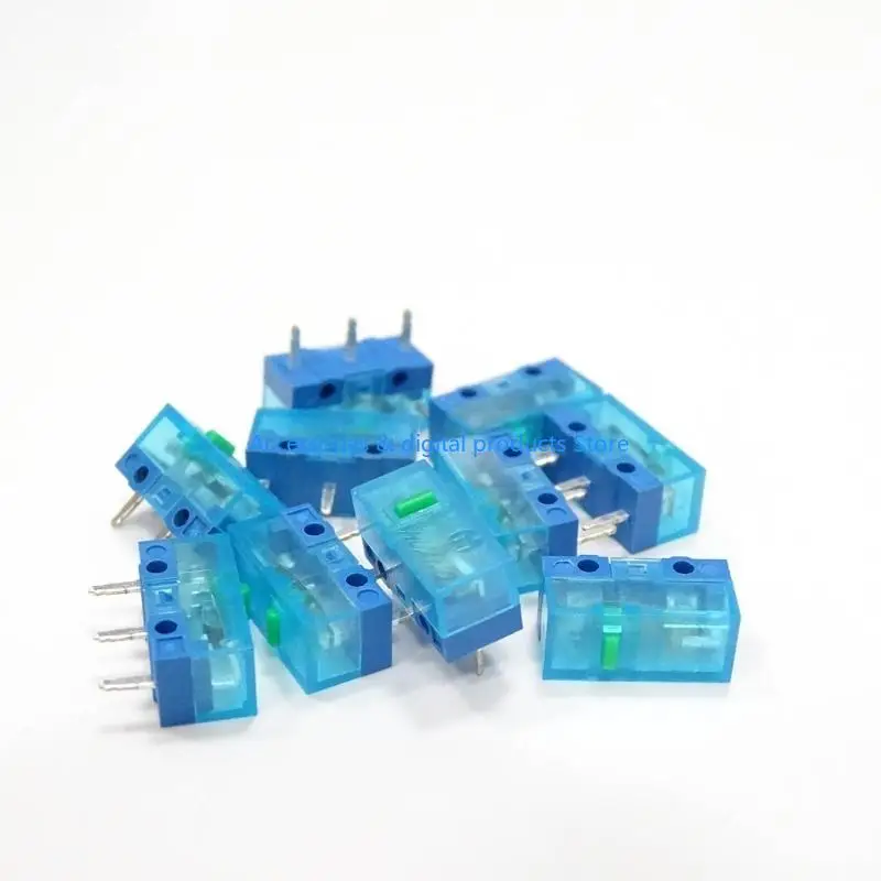 77jd 4pcs Huano Mouse Micro Switch Gaming Mouse Maming Button Blue Blue Transparent Shell