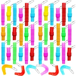 36PCS Mini Pop Tube Keychains Fidget Sensory Toys Fidget Pop Tubes Bulk Party Favors Kids Stress Relief Goodie Bags Stuffers