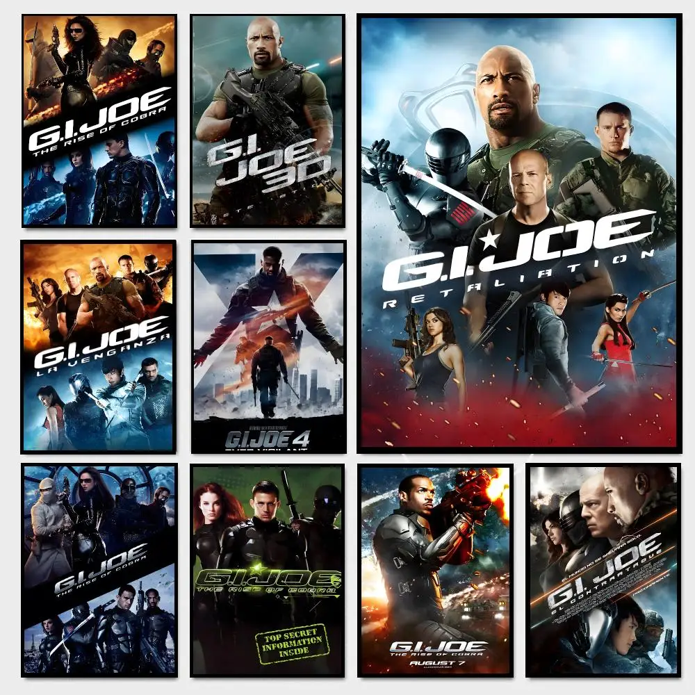 G.I. Joe Movie Poster Moisture-proof Self-adhesive Decor Living Room Bedroom Party Bar Fade-resistant