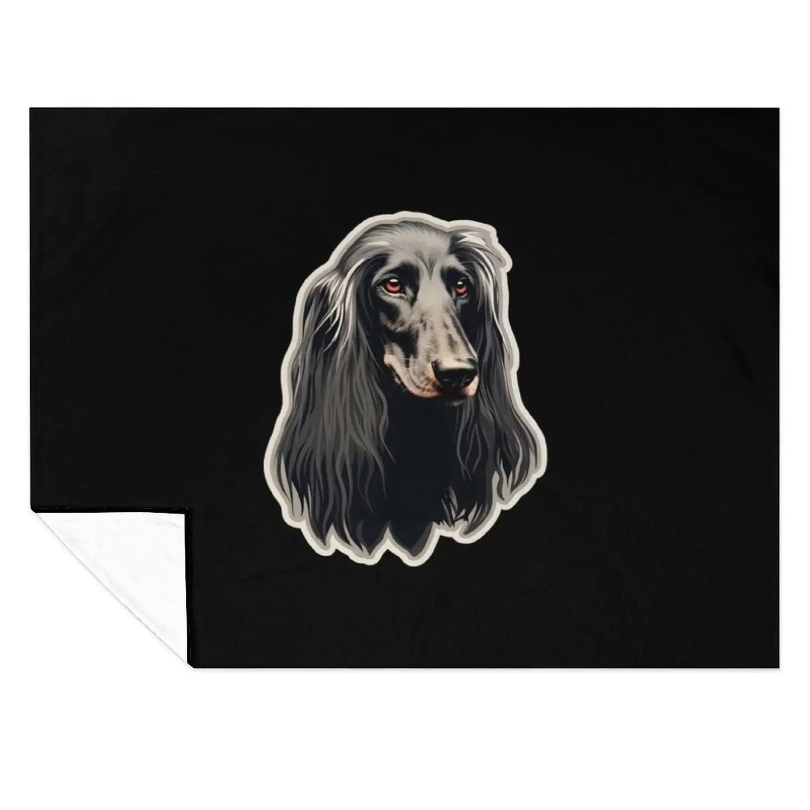 

Afghan Hound Sticker Design Throw Blanket blankets ands Sleeping Bag manga Designers Blankets