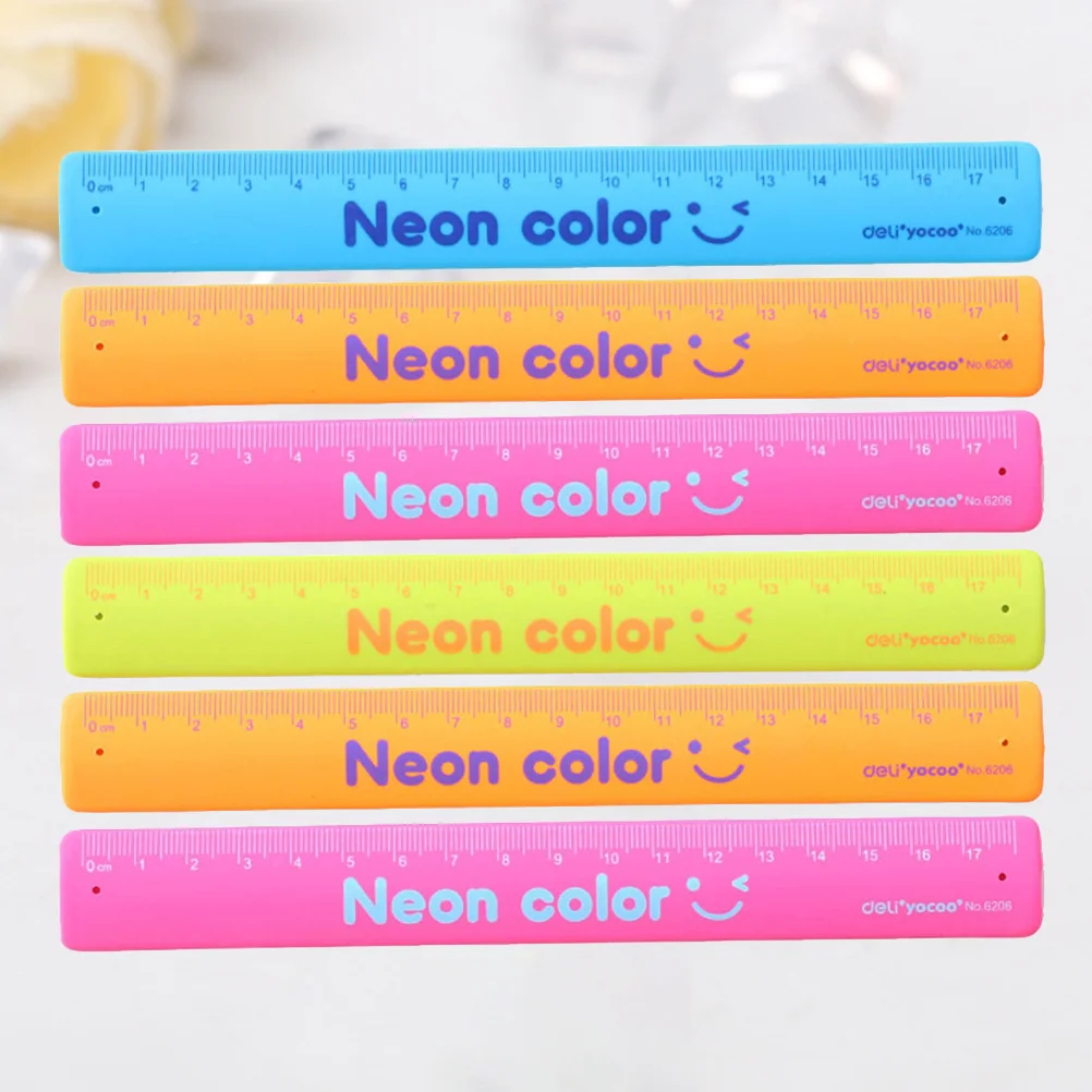 6 Pcs Bracelets Childrens Toys Ruler Pattern Clap Wristband Puzzle Silicone Patted Cartoon