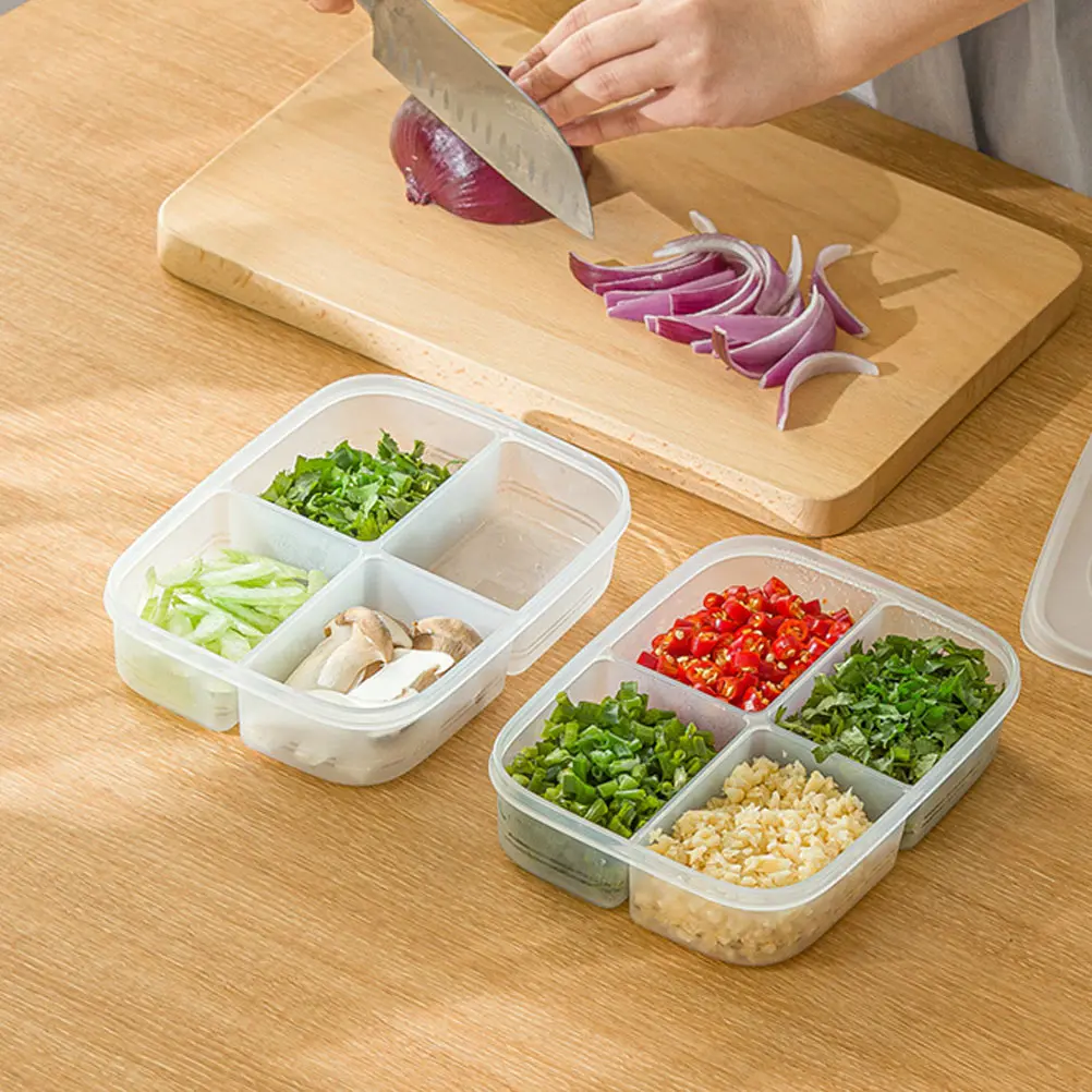 2Pcs Resistant Fridge Accessory Household Freezer Bins Transparent Multi-Function Fridge Containers Affordable