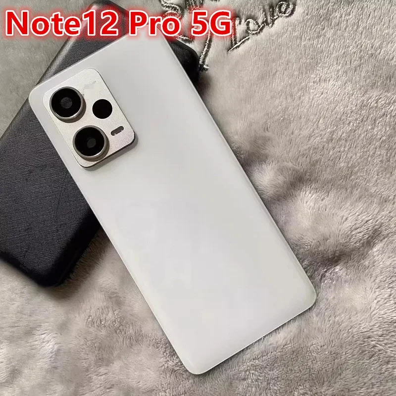 Note12Pro 5G Osłona tylnego panelu baterii do Xiaomi Redmi Note 12 Pro 5G Obudowa tylna Wymiana części zamiennych + obiektyw aparatu — zdjęcie produktu 6