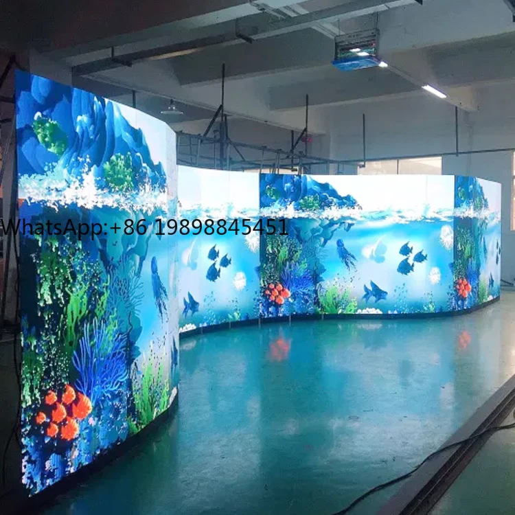 Flexible LED Display Film Screen Video Wall Soft Adhesive LED Flexible Screen for Glass Window Door Railing