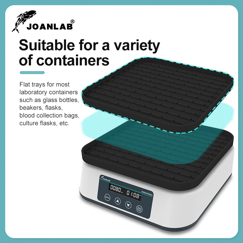 JOANLAB Orbital Shaker Digital Display Shaker Laboratory Multi-purpose Oscillator Adjustable Speed 200rpm SK-20