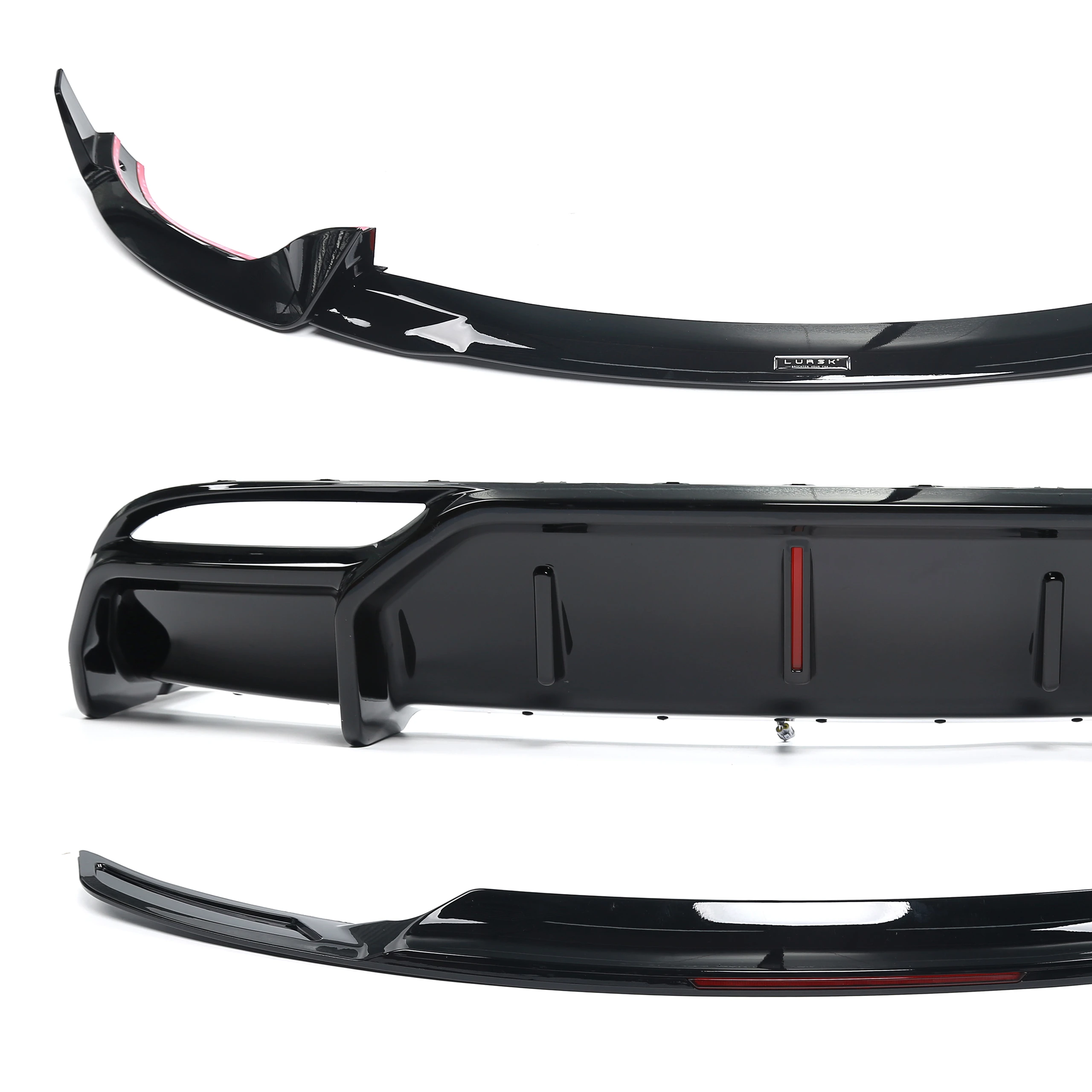 Diffuser for Tesla Model 3 2024 Highland Bumper Cover Lower Lip Spoiler Valance Protector Body Kits
