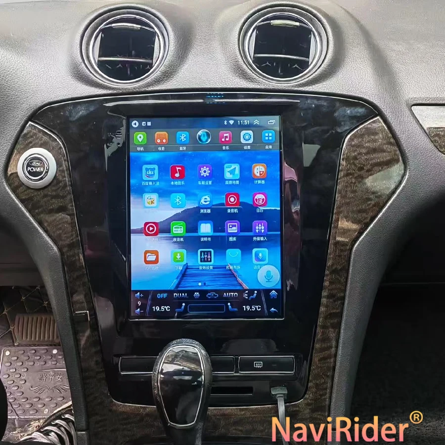 BT Android 15 Car Radio For Ford Mondeo 2010-2013 Navigation 2din Multimedia Video Player 256GB GPS Navirider 9.7inch IPS Screen