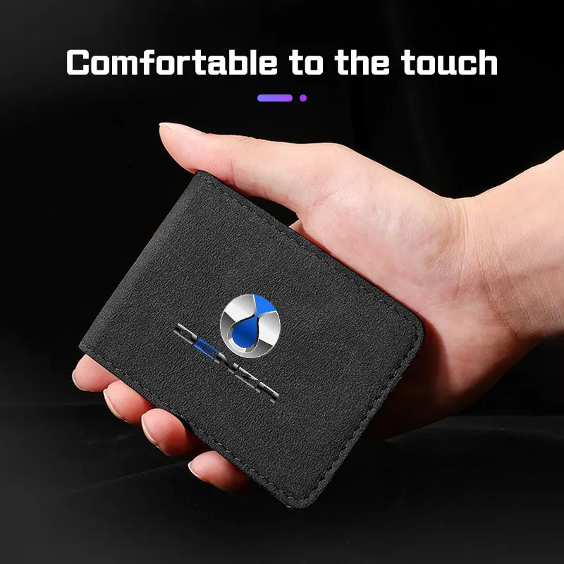 For BYD Denza EV D9 DM-i N7 N8 N9 Z9 Z9GT Car Driver License Bag Suede Leather for Car Driving ID Card Purse Bag Wallet Holder