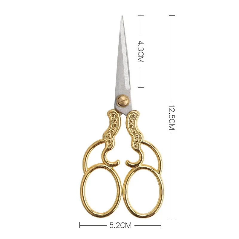 Ciseaux classiques en fleurs de prunier, ciseaux de tailleur, point de croix, fil de broderie, coutures pour artisanat, bricolage