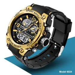 2022 Top Sanda Brand Men Watch Luminous Dual Time Display Digital Student Shockproof Stop Clock Man Sport Wristwatch