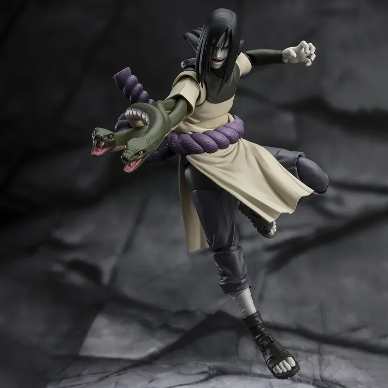 In Stock Bandai Original S.H.Figuarts SHF Naruto OROCHIMARU Anime Action Figure Model Finished Toy Gift for Children kid