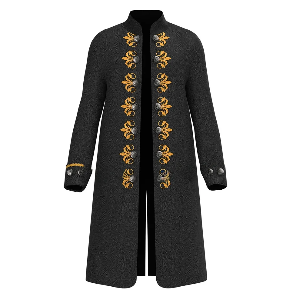 Gai Mei 2025 New Halloween Costume Men's Steam Punk Retro Uniform Medieval Style No Brand Registered Trademark J2516