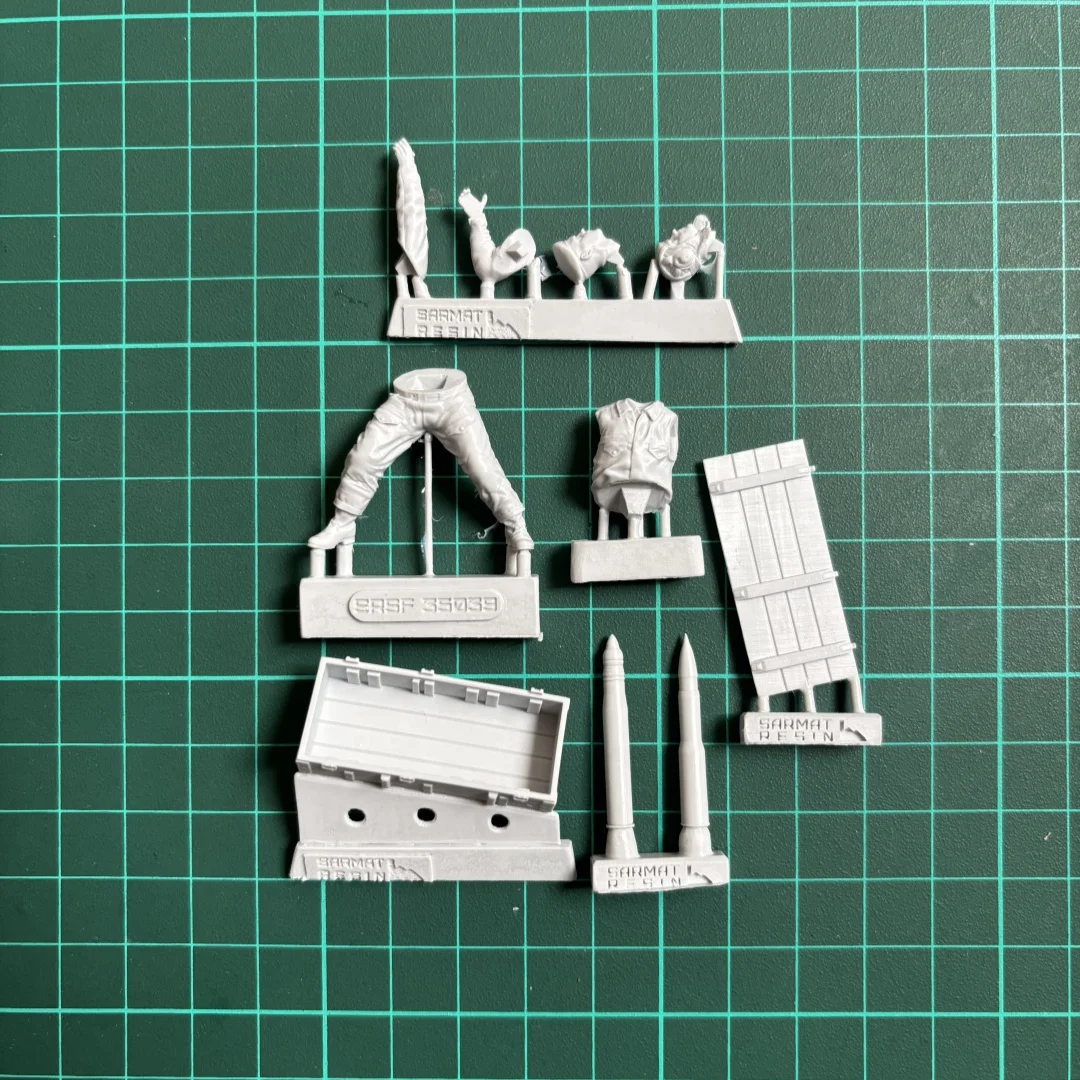 1/35 ongeverfd harsmodelpakket, militair thema, Sovjet-Marine Corps (met doos en schaal) ongemonteerd en ongeverfd GK