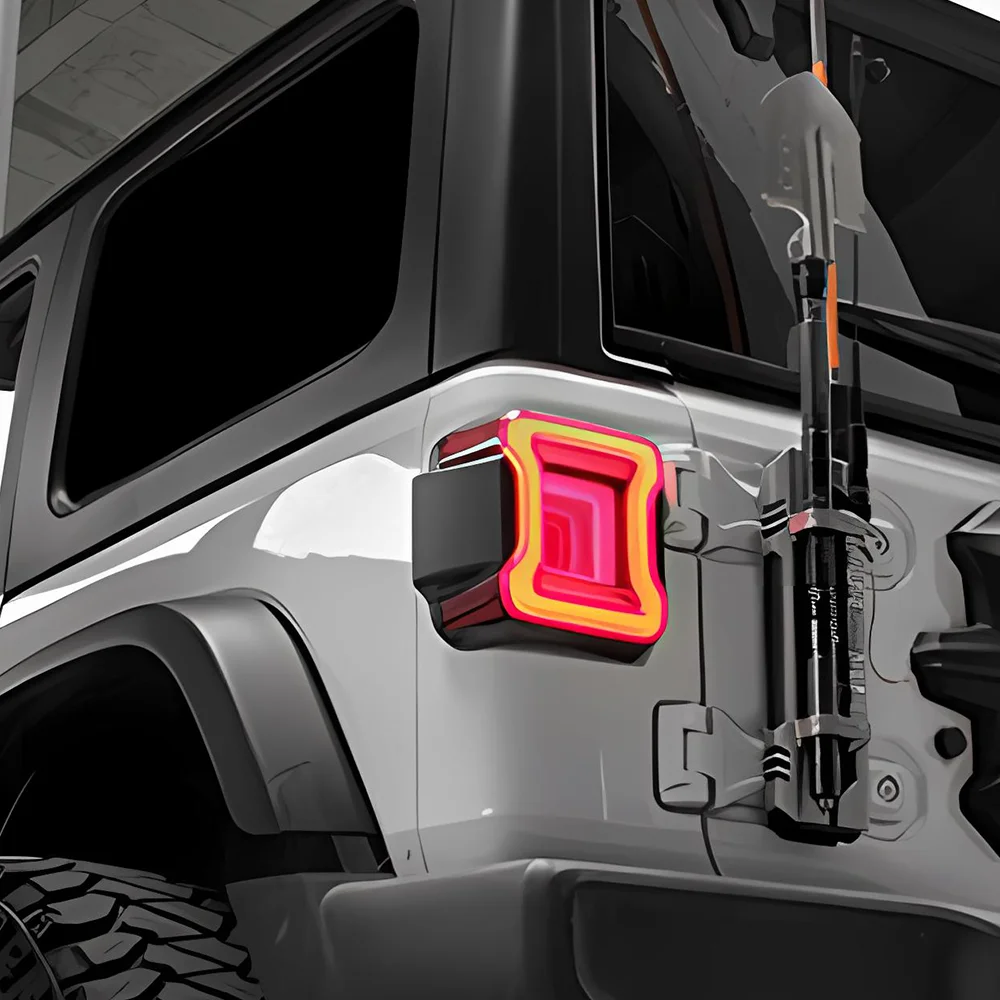 

Car Taillights Assembly for Jeep Wrangler 2007-2017-2018-2024 Auto Rear Back Lamp Upgrade Tunnel Style Plug and Play Accessories