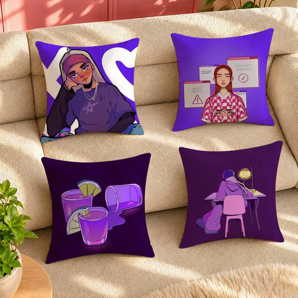 Singer Y-Young Mikos Cushion Cover Pillow Cover Decorative Throw Couch Home Decor for Living Room Sofa