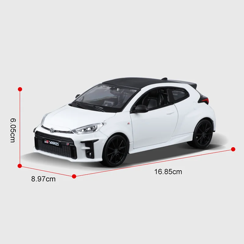 재고 Maisto 1:24 2021 도요타 Gr Yaris Xt 합금 미니어처 다이캐스트 모델 도요타 미니 컴팩트 자동차 크리스텐슨 장난감, 어린이 선물