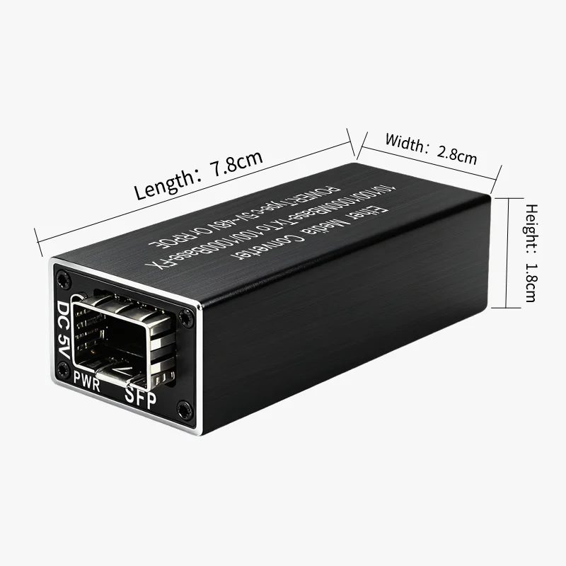 Modul Transceiver SFP 1.25G Media Converter Slot 5V DC Input Tipe-C 1 Slot SFP 1 RJ45 Ethernet SFP Fiber Switch PCBA