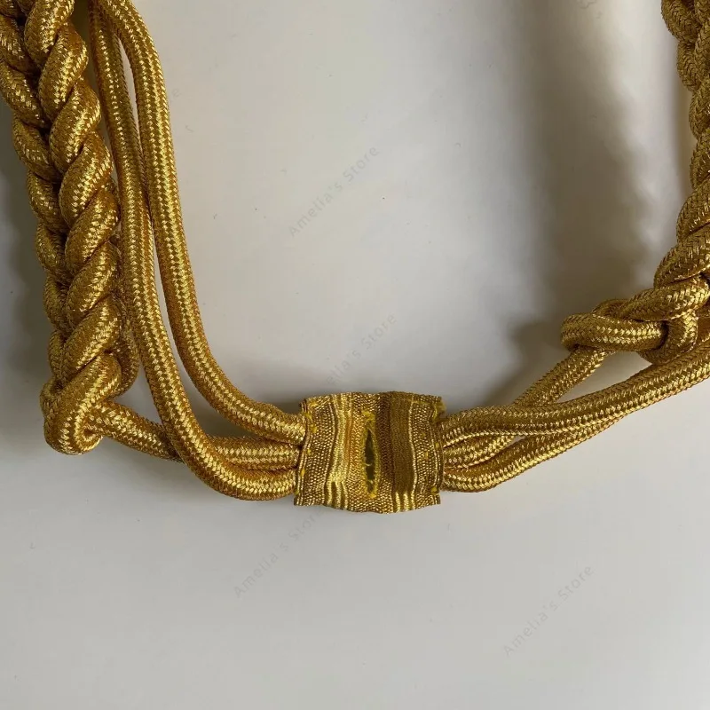 ضابط الجيش البريطاني الكتف Aiguillette سلك ذهبي/الجيش Aguillette سلك ذهبي الحبل الفضة Aiglet Aglet العسكرية