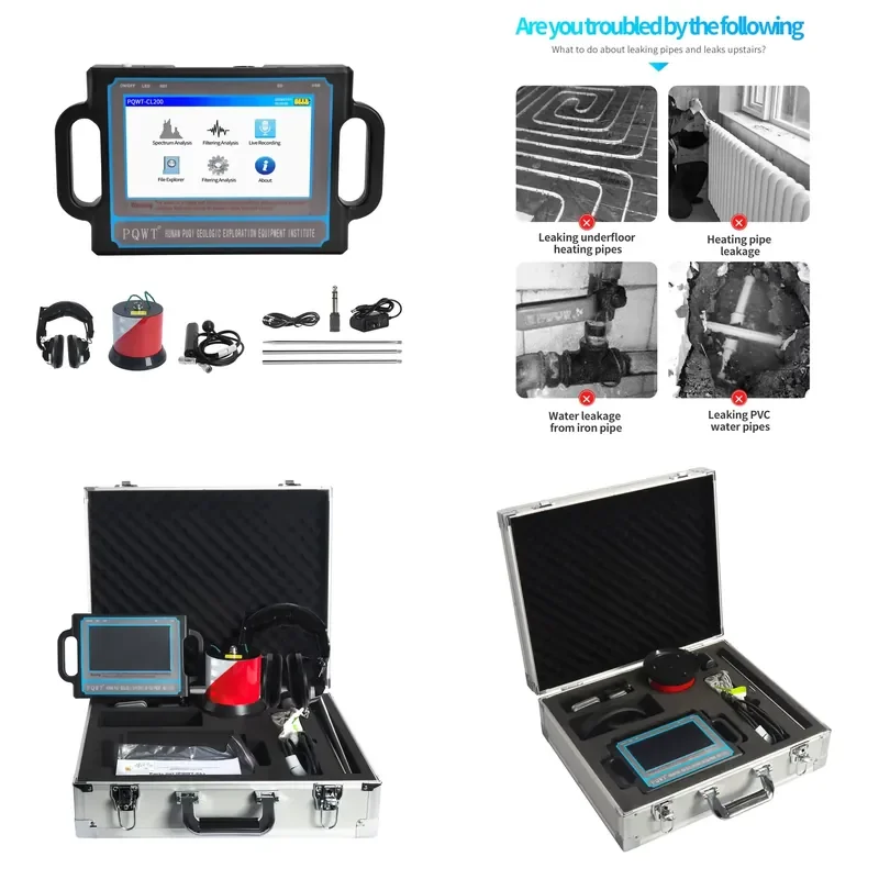 PQWT-CL200 Pipeline Tool Underground Leak Detector for 2 m Depth Leak Detector
