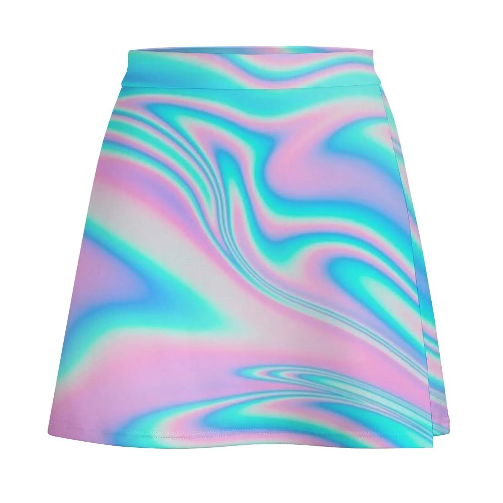 Holographic Paint Mini Skirt fairy grunge clothes Skirt for girls clothes for woman Mini Skirt