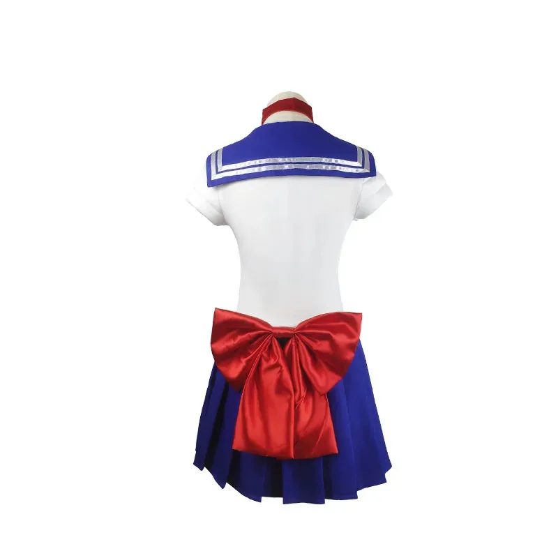 Anime Sailor Moon Costume Cosplay Tsukino Usagi Uniforme Abiti Cosplay Parrucca gialla Halloween Carnivl Party Donna Bambini