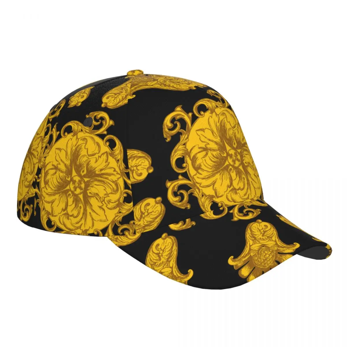 Baseball Cap Golden Baroque Hat New Fashion High Quality Man Racing Motorcycle Sport hats