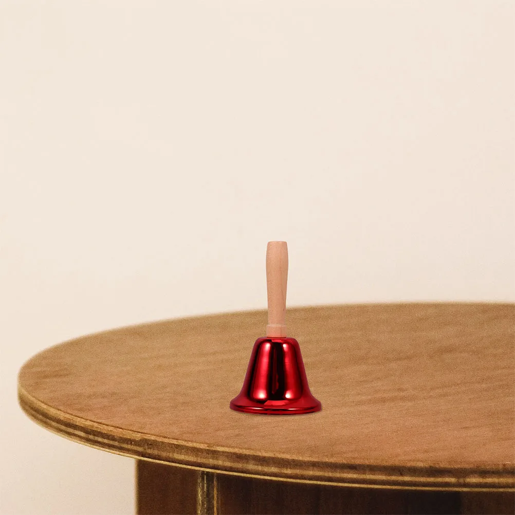 

3pcs Hand Bell Iron Metal Ball Wooden Handle Loud Ringing Sound For Nurse Call Patient Assistance Dinner Wedding