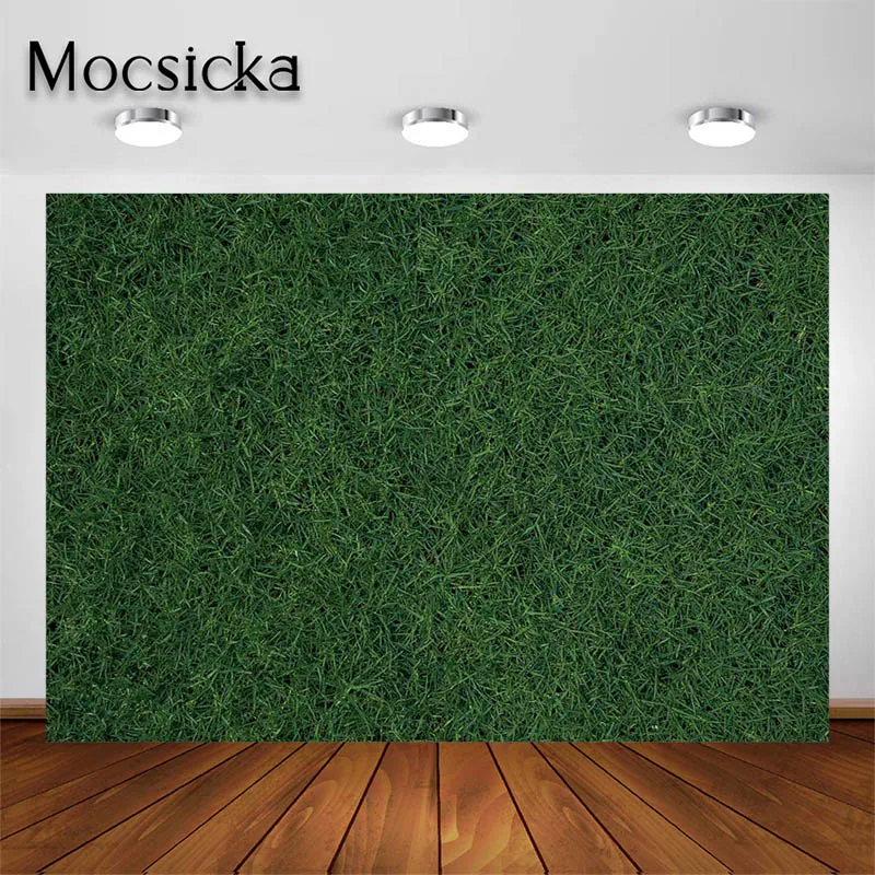 

Mocsicka Green Meadow Photography Decoration Backdrop Football Playground Background Portrait Photo Studio Props Party Banner