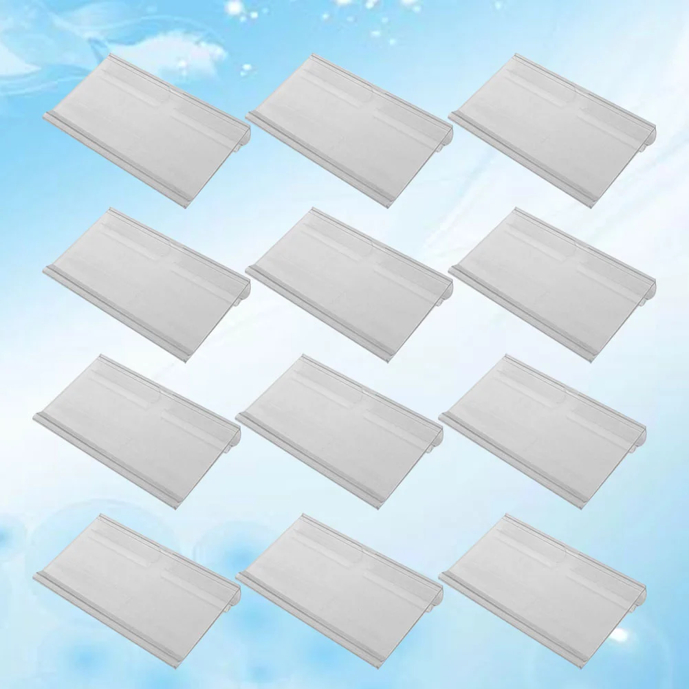 

Wire Rack Shelf Tags for Shelving Storage Bins Sign Display Holder Booklet Business