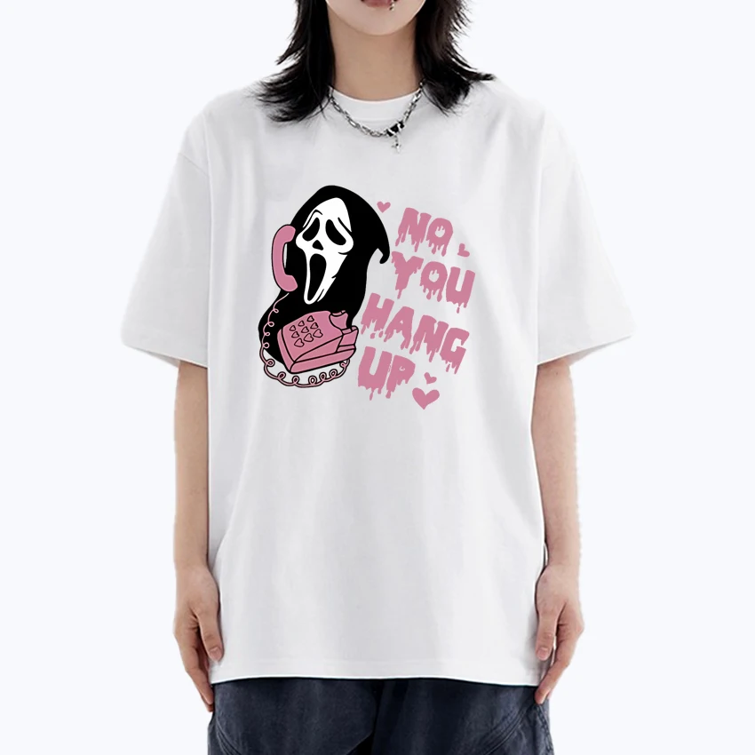 

Summer 2025 Cute Cartoon Ghost Graphic Printed Oversized t-shirt 100% Cotton Men Women short sleeve t-shirts streetwear Unisex