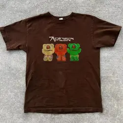 Aphex Twin Come to Daddy Bear Logo Graphic Brown Unisex Tshirt Reprint S-5XL