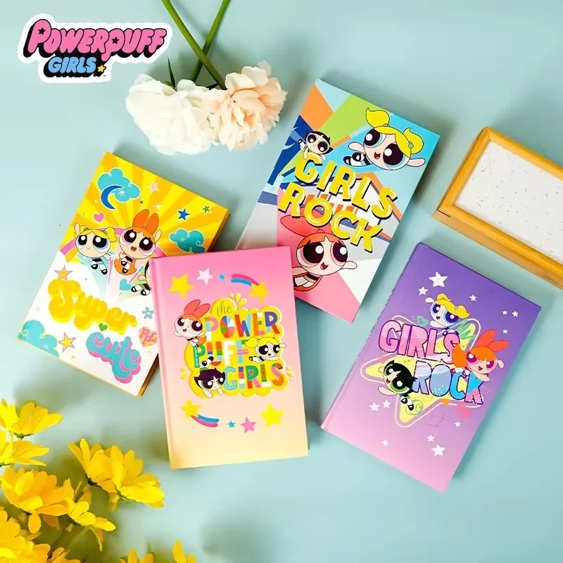 The Powerpuff Girls Color Page Notebook Kawaii Diary Extract Notebook Student Office Stationery Friend Gift New Ins Popularity