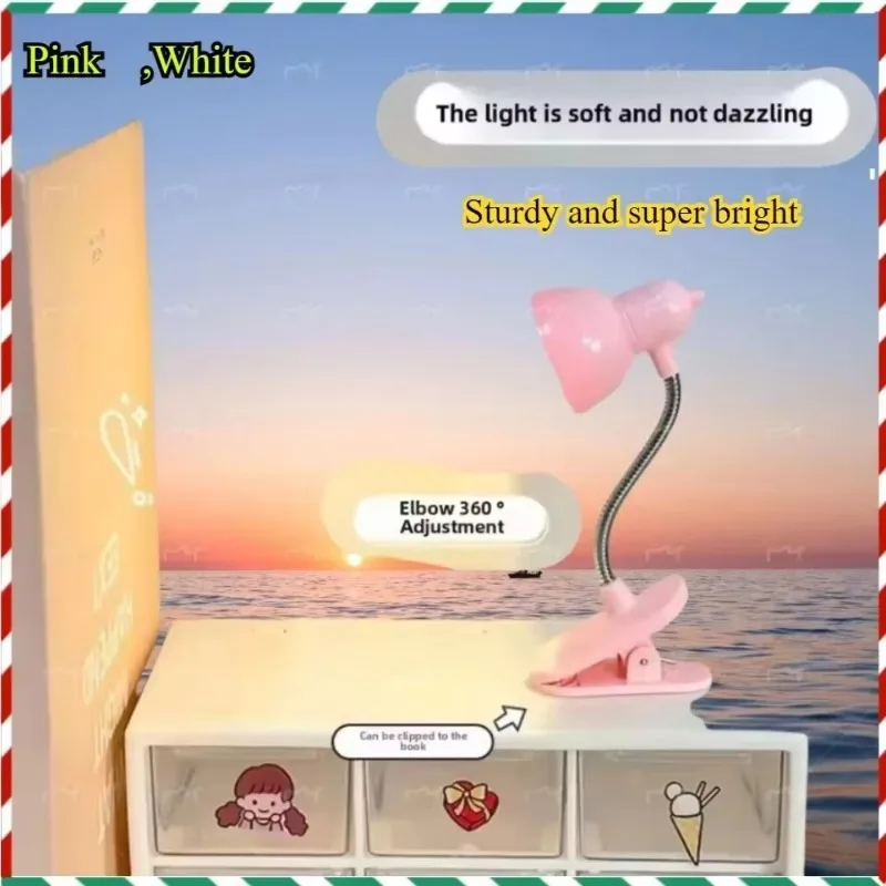 Criativo mini clipe led nightlight 360 graus de rotação portátil alta qualidade lâmpada mesa marcador design para o quarto e mesa