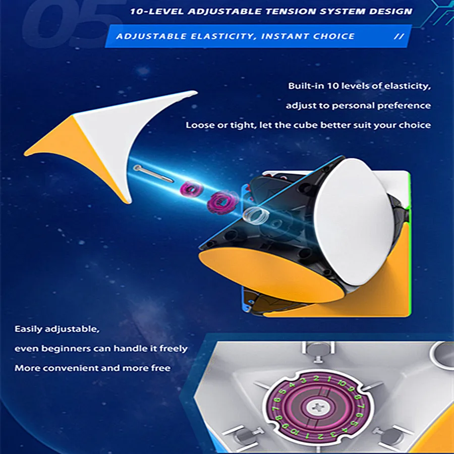 Hojas de arce Dian Sheng Googol Cubos de Hojas de arce 9 cm Cubo mágico magnético velocidad Cubo mágico rompecabezas juguete cumpleaños regalos de navidad