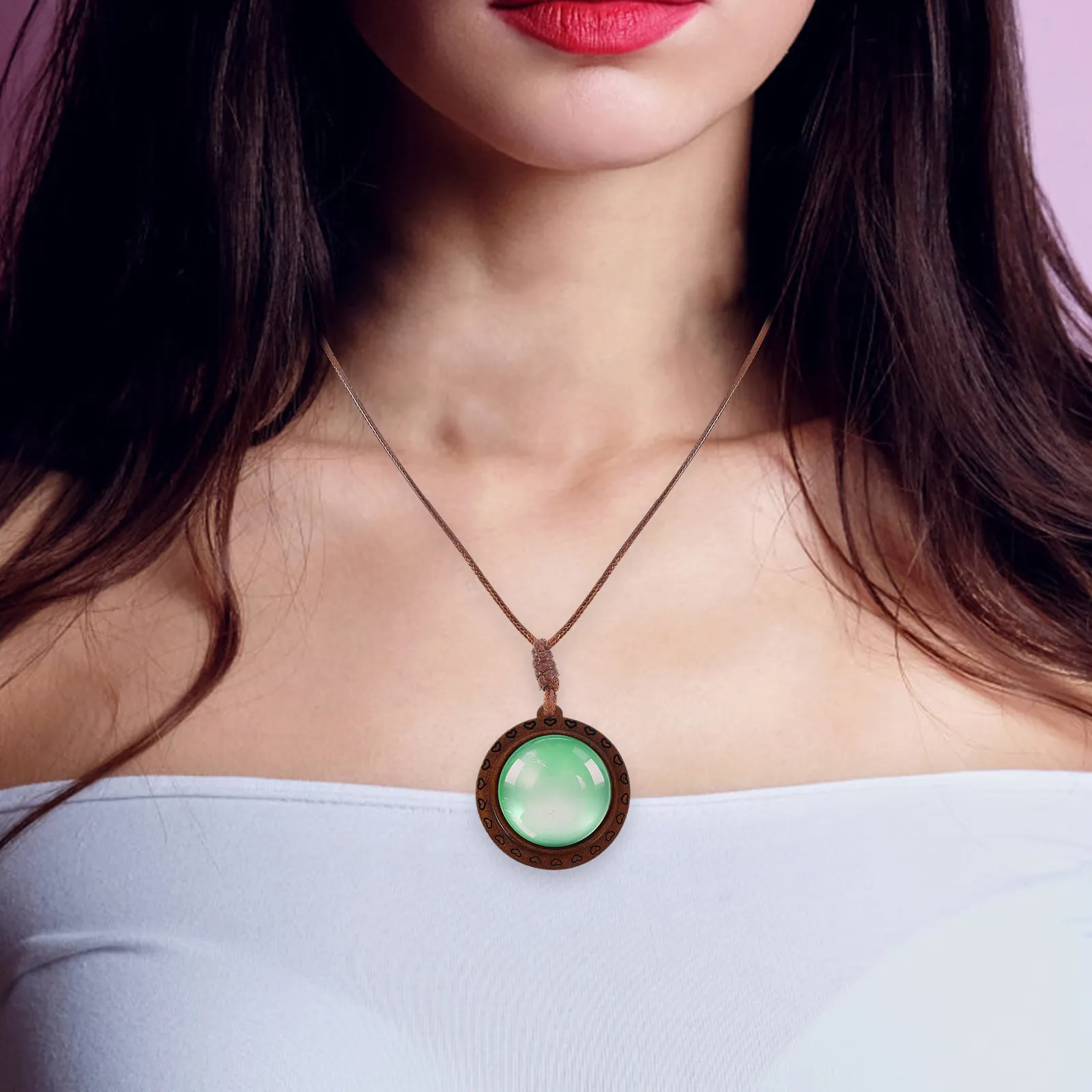 1Set Round Vintage Wood Bezel Pendant Tray Blank Base for Necklace Earring Craft DIY Jewelry Making Supplies Natural Wood