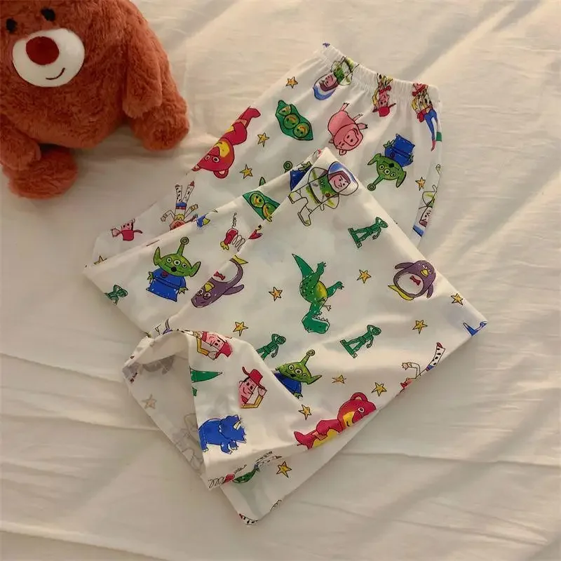 Toy Story Disney Trousers Summer Home Loose Pajamas Pants Cosplay Korean Edition Spring/Summer Leisure Sleep Pant Gifts