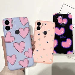 For Xiaomi Redmi A1 Plus Case Couple Heart Love Animals Soft Phone Cover For Fundas Xiomi Redmi A1+ A1 Plus Matte Candy Bumper