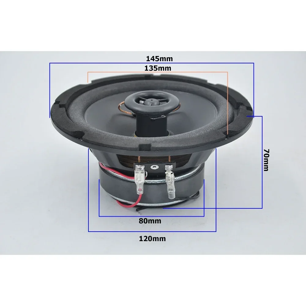 Audio Speaker Driver 20W 8Ohm Bass Loudspeaker 5 inch Stereo Subwoofer for Home Theater Sound System Background In-wall Horn