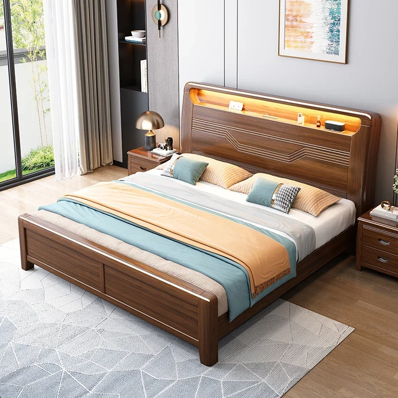 Generation simple wedding bed 1.8 meters new Chinese light luxury storage