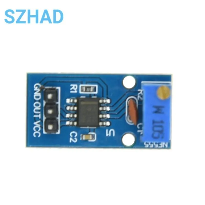 DC 5V 12V NE555 Adjustable Resistance Frequency Pulse Generator Module Single Channel Output for Arduino Smart Car