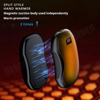 Hand Warmer With Capacity Digital Display Fast Heating Double Side Warmth Portable Hand Warmer For Winter Outdoors Hiking 2025