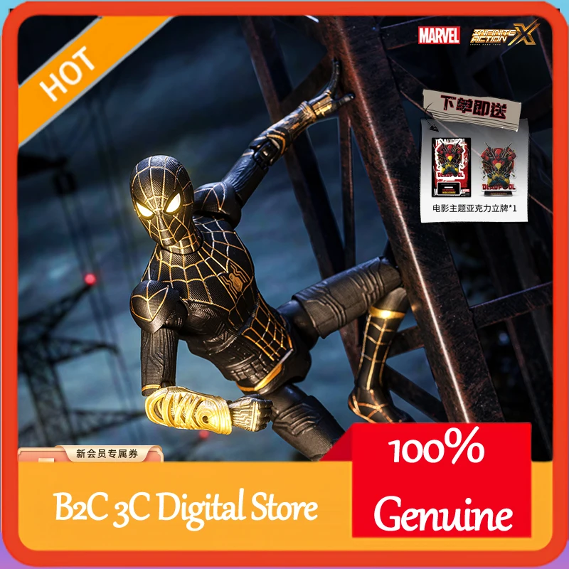 marvel-noir-or-spider-man-figurine-7-pouces-1-10-spider-man-no-way-home-serie-figure-ornement-de-bureau-decoration-cadeau