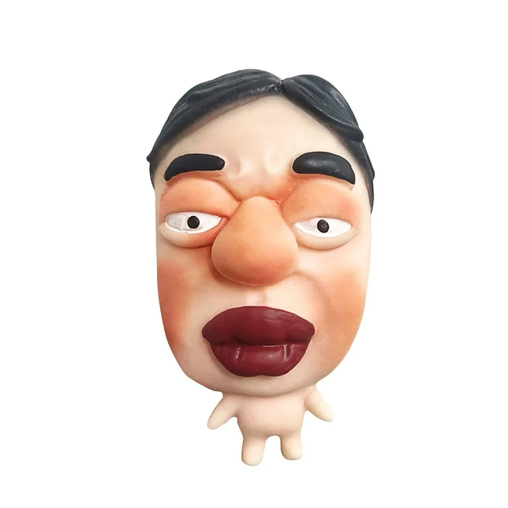 

Slow Rebound Ugly Facial Squeeze Colleague Elastic Expression Character Squeezing Pinch Kneading Spoof Figure Fidgeting